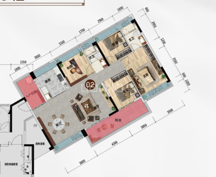 筠城翰林公馆--建面 140m²