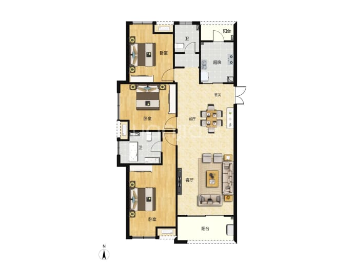 东湖ONE--建面 126m²