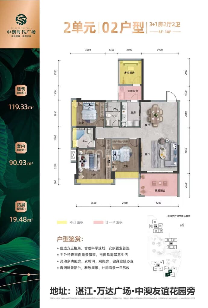 中澳时代广场--建面 119.33m²