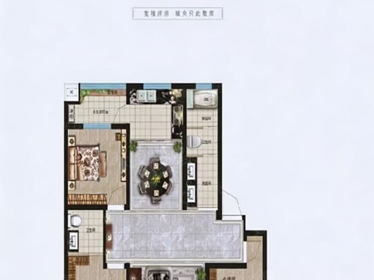 璞丽豪庭3室2厅2卫户型图