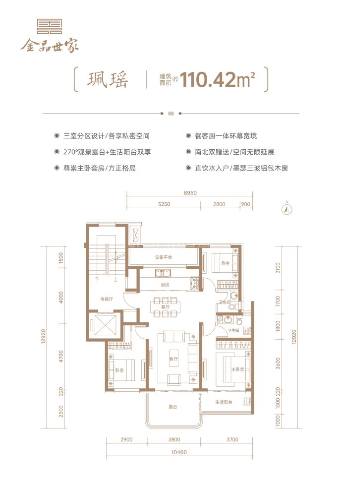 金品世家--建面 110.42m²