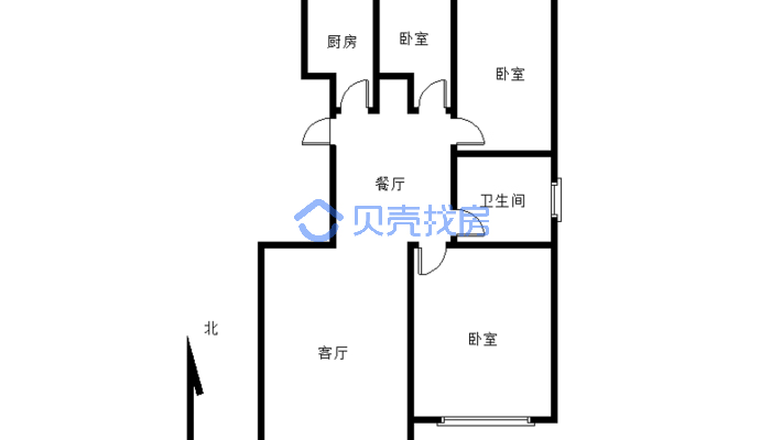 三室 精装修 看房提前联系 无捆绑-户型图