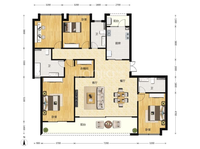 保利天珺--建面 182m²