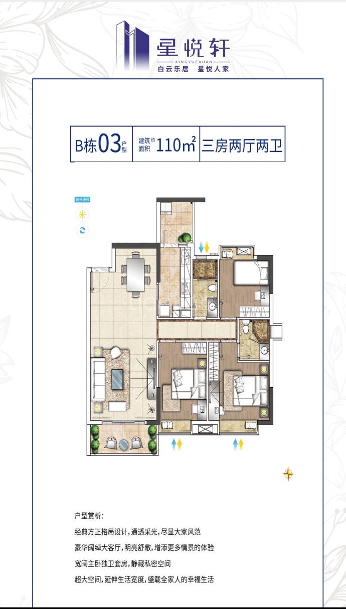 星悦轩--建面 110m²