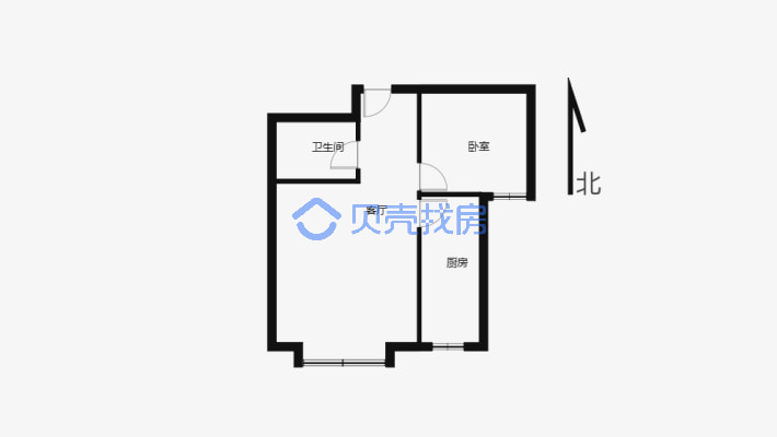 赛博特3088街区 电梯单身公寓住宅性质-户型图