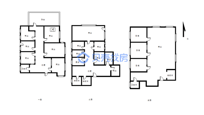 房子位于松山区广场路，1层到五层，层高12米-户型图