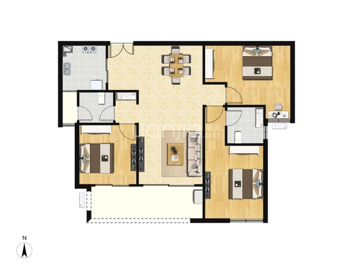 建总华林雍璟--建面 115m²