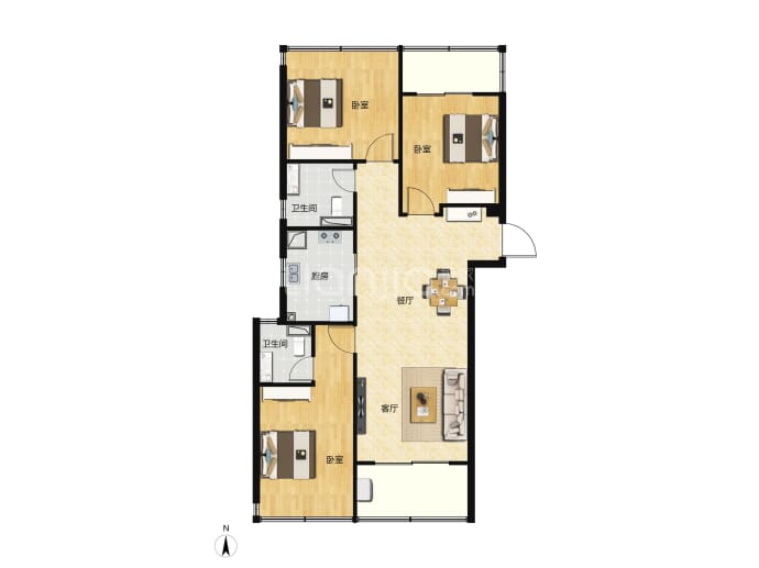 维佳·关山郡--建面 119.83m²