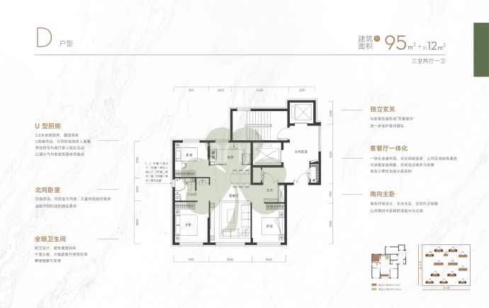 万载·风华心著--建面 95m²