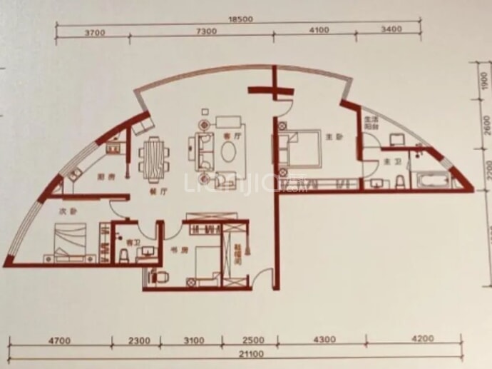 江东永和府--建面 168.85m²