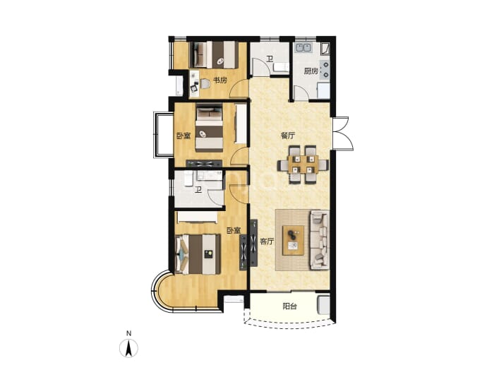 腾威城--建面 138.06m²