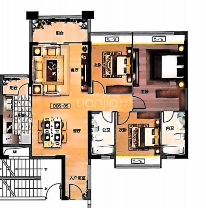 创宇·汇景城--建面 120.22m²