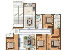 裕升华庭4室2厅2卫户型图