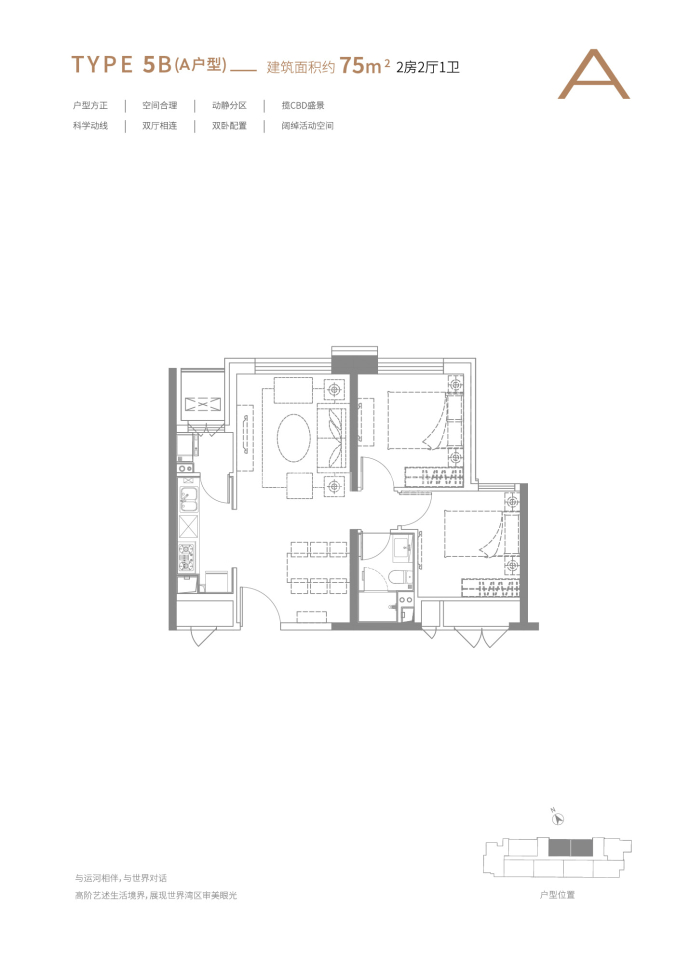 合景寰汇公馆--建面 75m²