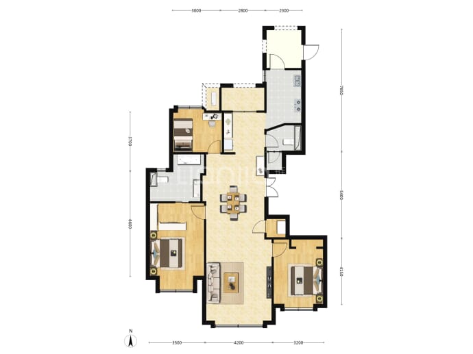 御林湾--建面 145m²