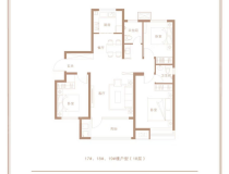 尚美云璟3室2厅2卫户型图