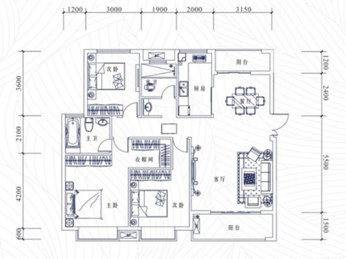 中铁逸都国际--建面 127m²