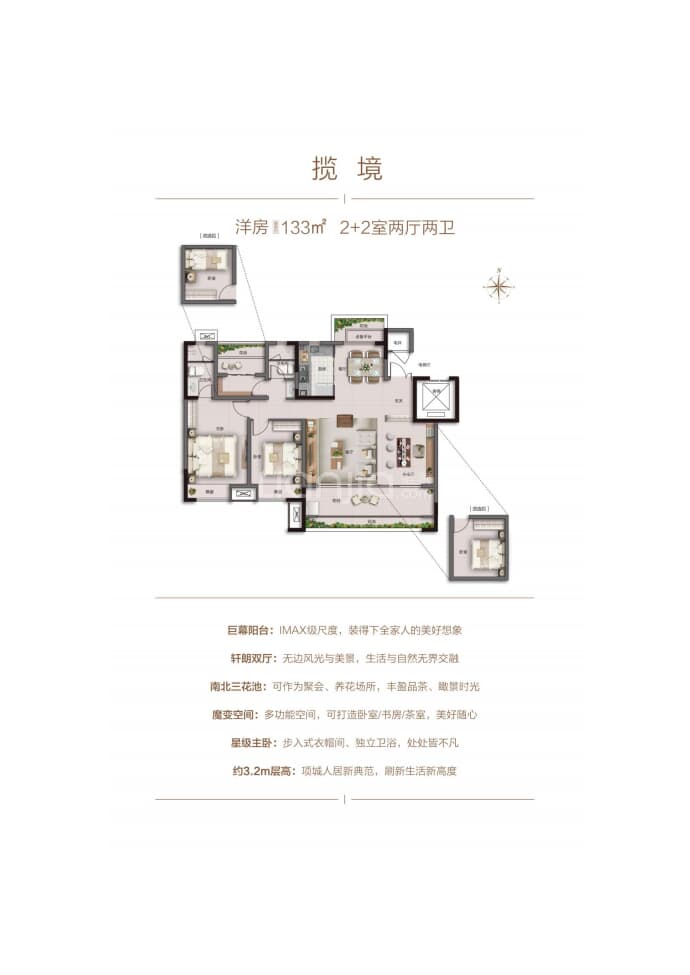 正商吉祥府4室2厅2卫户型图