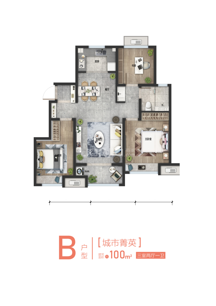 威海万达环翠--建面 100m²