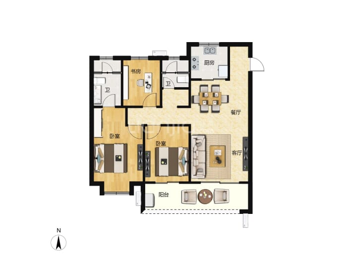 吾樾台--建面 118.14m²