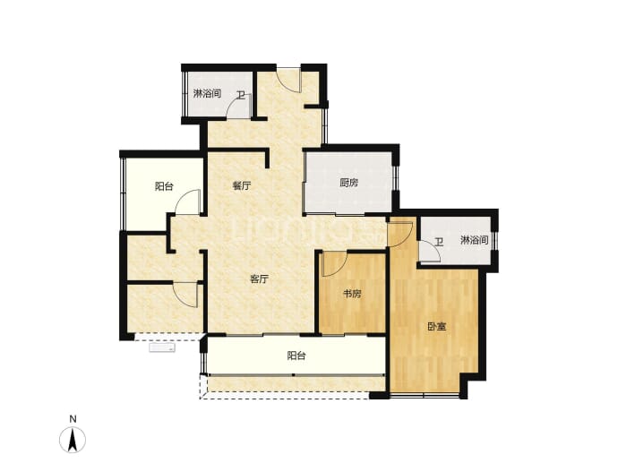 越秀·星汇文玺--建面 117m²