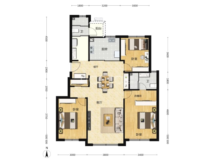 中海寰宇天下|天镜--建面 119m²