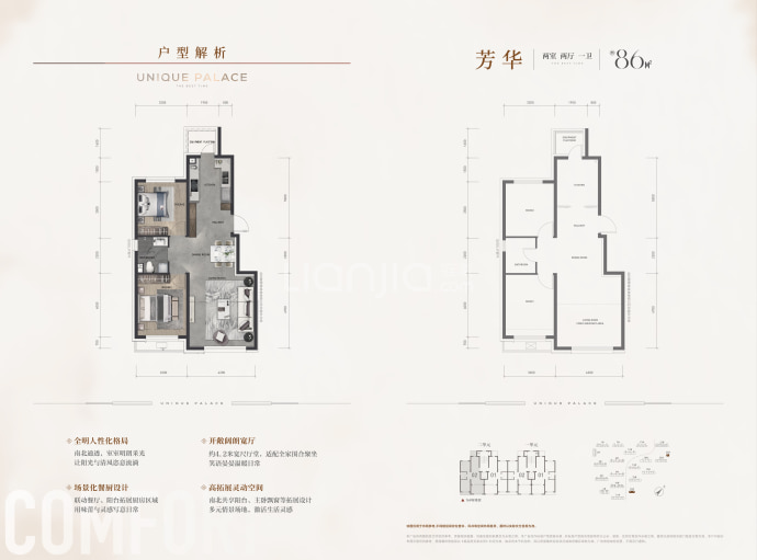 华润置地·中海·九里芳华--建面 86m²