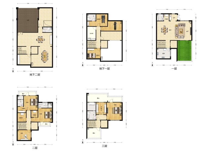 北京城建北京合院4室2厅6卫户型图