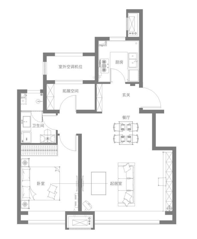 华棠星空--建面 79m²