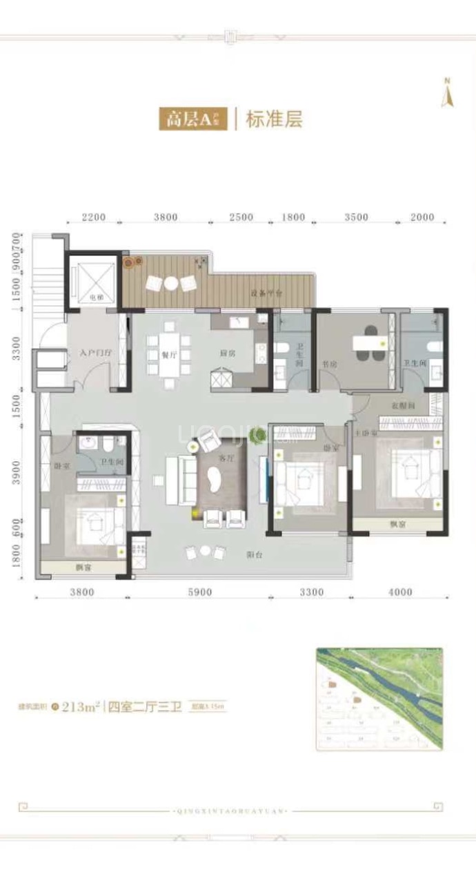 清心·桃花源--建面 213m²