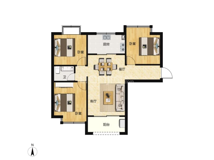 东方尊裕--建面 94.8m²