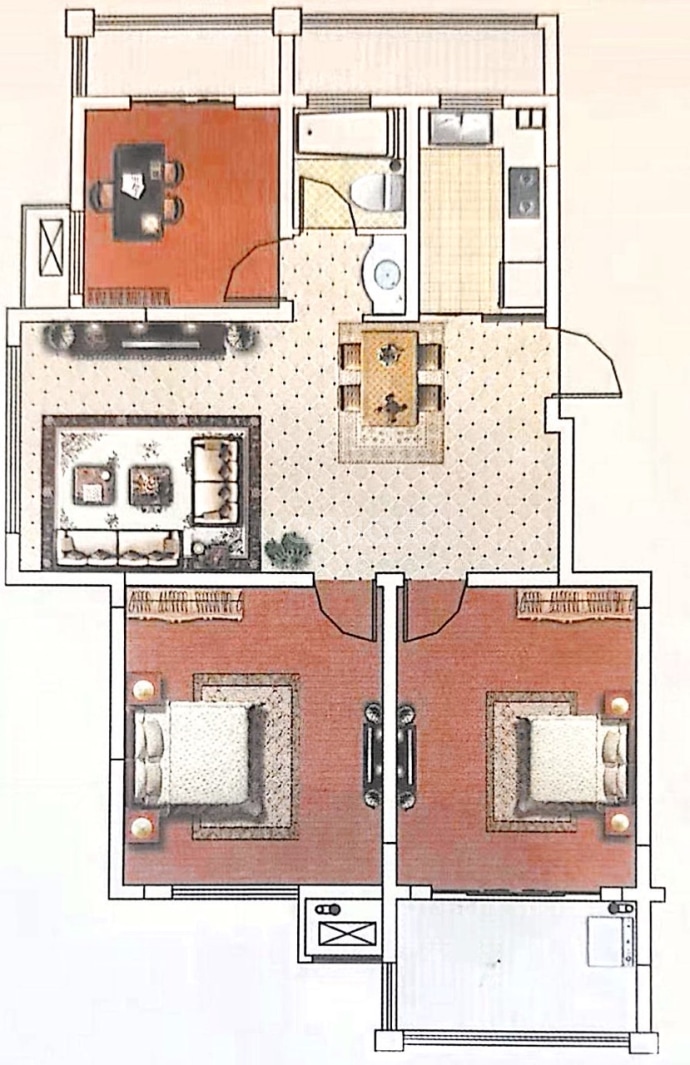 葛仙湖花园--建面 101.01m²