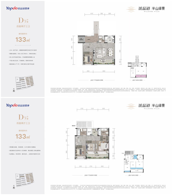 优品道半山峰景--建面 133m²