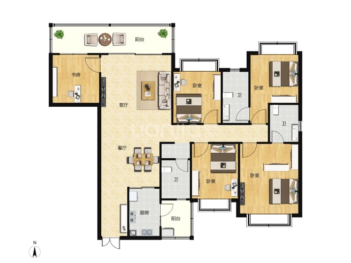 路桥融创茂--建面 173m²