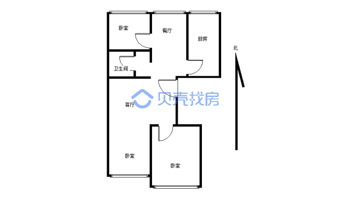 房子是东西通透，电梯楼，看房子方便-户型图