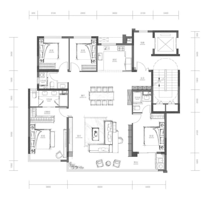 保利缦城和颂--建面 168m²