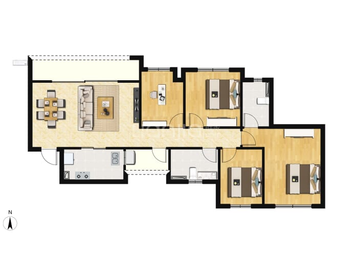 东原江山印月--建面 105m²