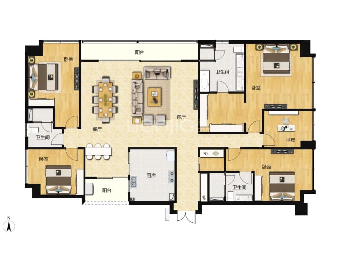 合景泰富天銮--建面 236m²