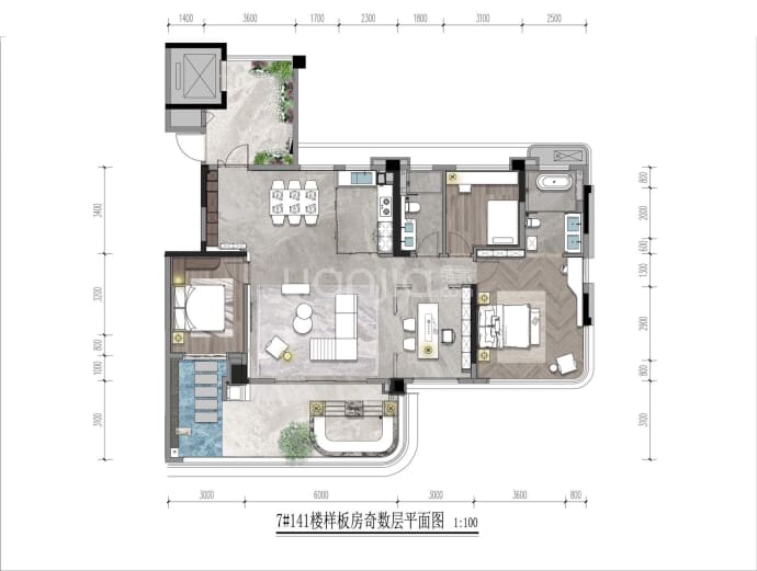 龙湖北岛--建面 141m²