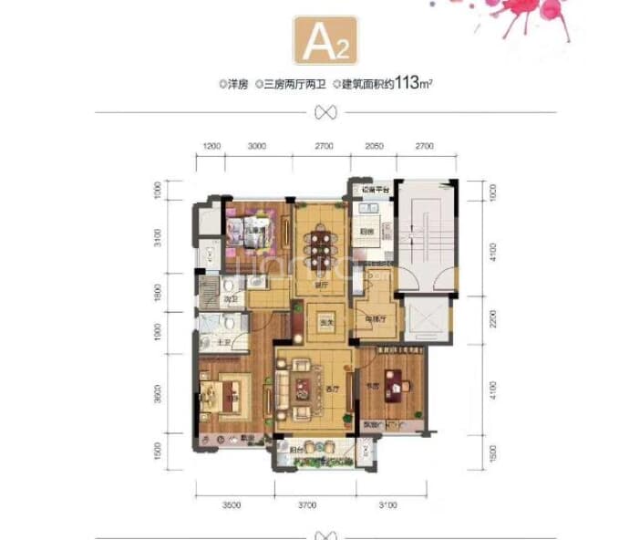 绿城.太湖明月--建面 113m²