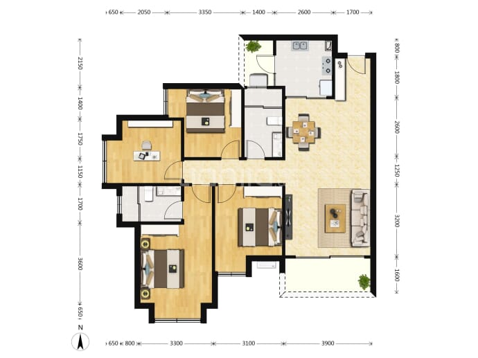 嘉裕第六洲--建面 123.04m²