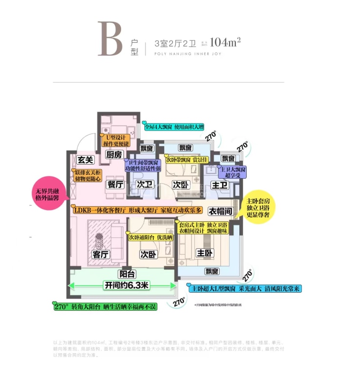 保利荷雨瑧悦--建面 104m²