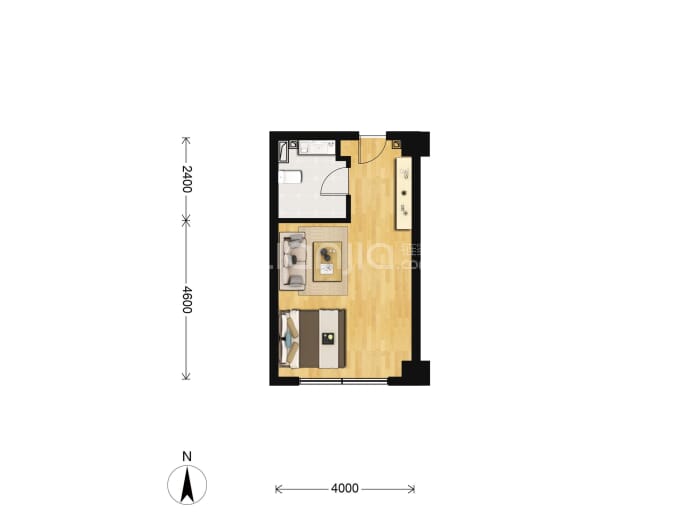 中房玺云台北区--建面 40m²