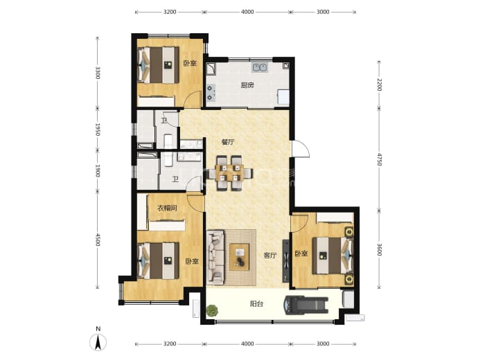 观林府--建面 126m²