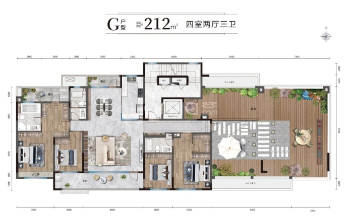 瑞马华璋--建面 212m²