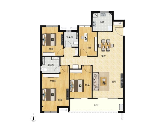 福星华府琛境--建面 139m²