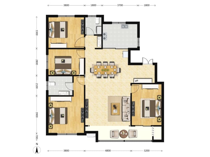 玉庭华府--建面 146.74m²