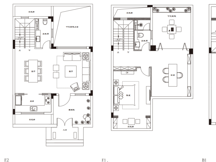 武汉院子4室2厅3卫户型图
