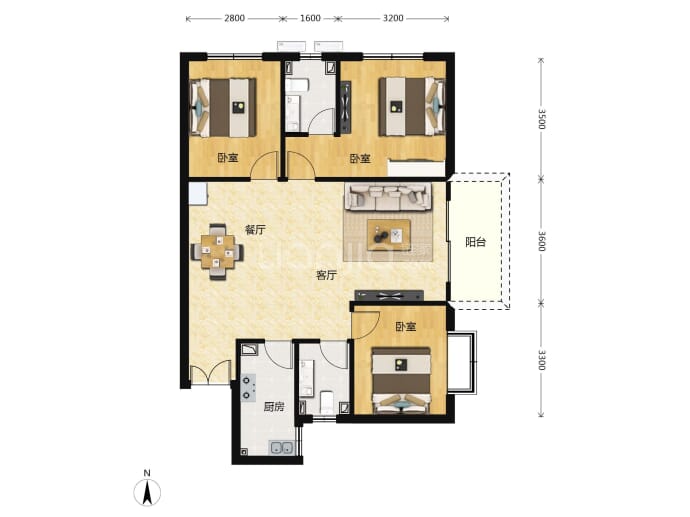 创新名城--建面 105.01m²