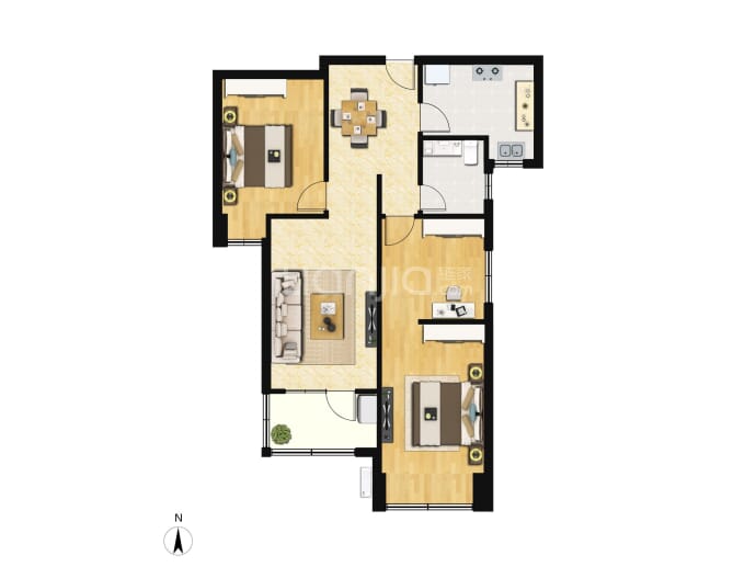 福星惠誉红桥城▪尚都--建面 88.04m²